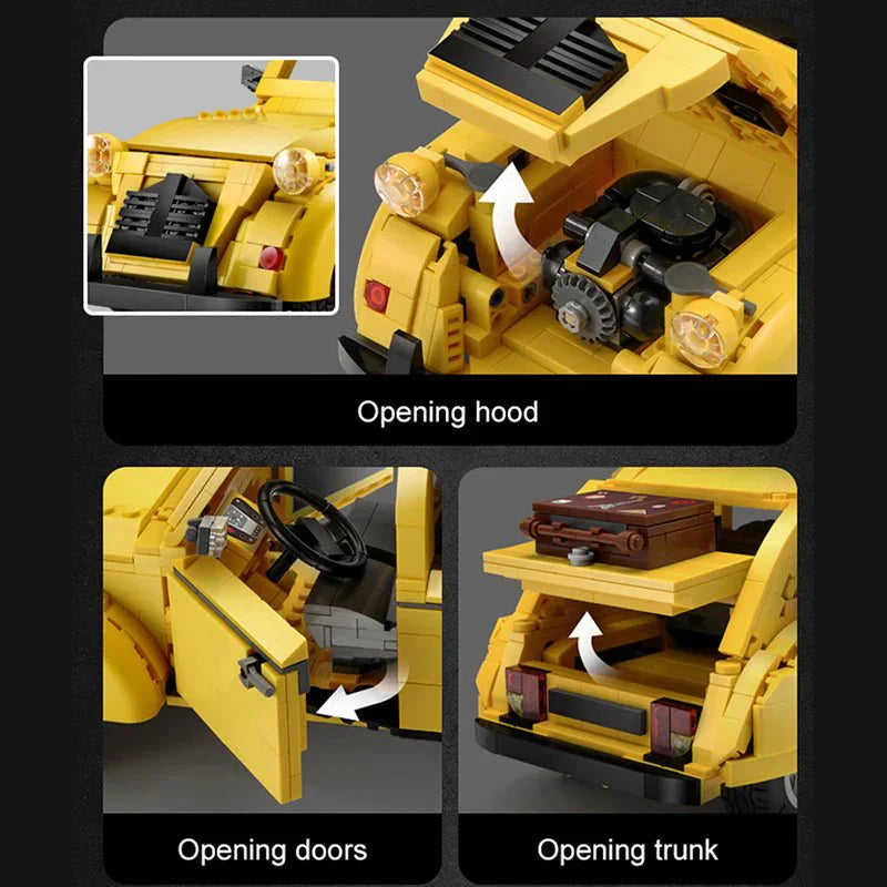 Vintage Citroen 2CV - Building Blocks Set | Power Brickz