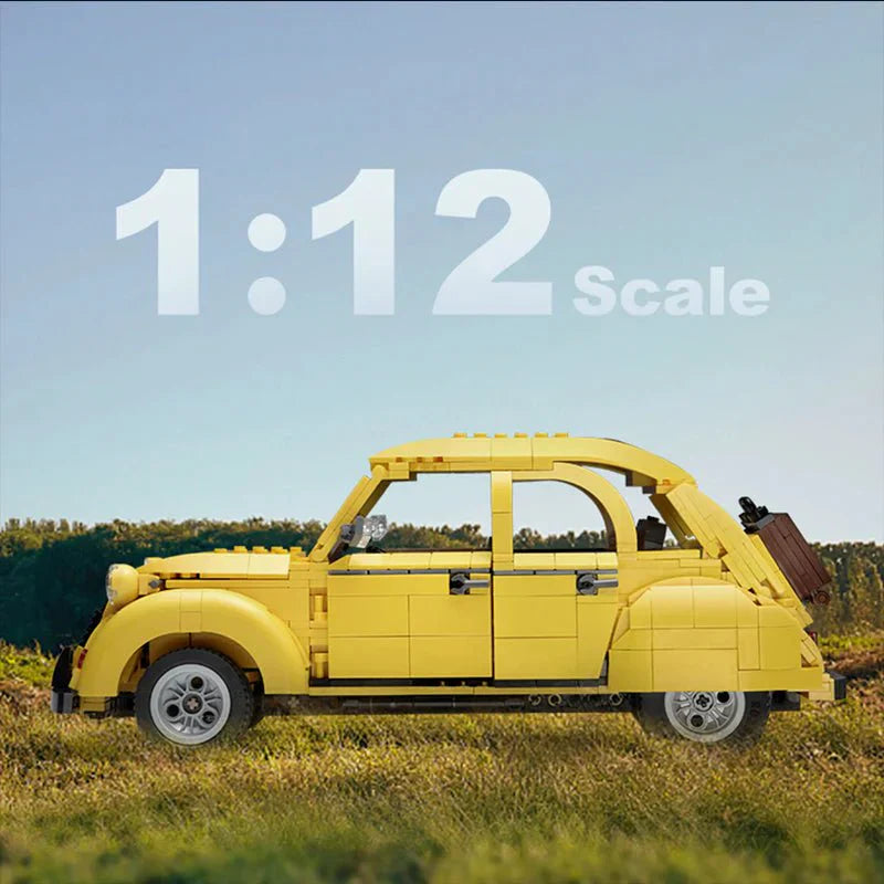 Vintage Citroen 2CV - Building Blocks Set | Power Brickz