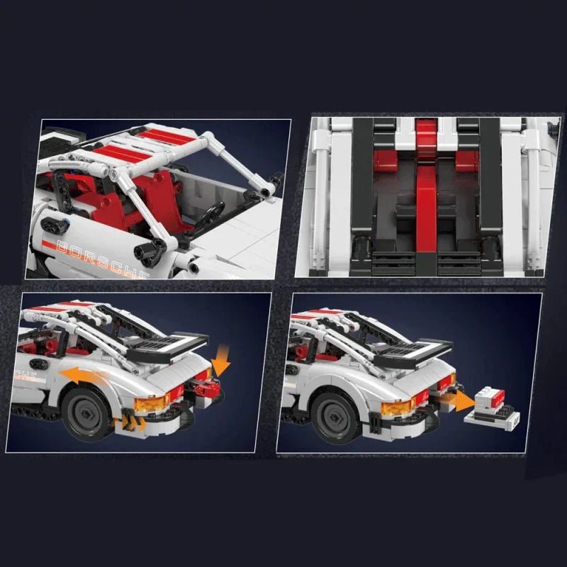 ClassicRear-Engine Sports Coupe - Building Blocks Set | Power Brickz