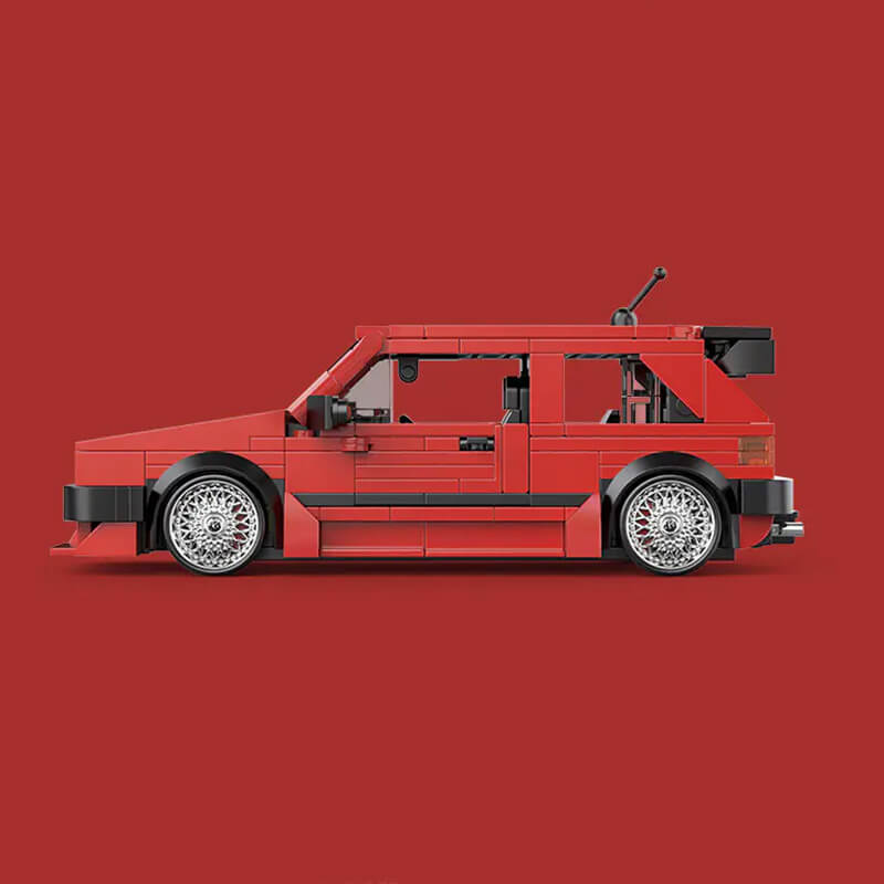 Classic Retro Golf MKII Hatchback - Building Blocks Set | Power Brickz