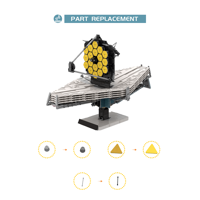 Collectors Edition JWST James Webb Space Telescope - Building Set | Power Brickz