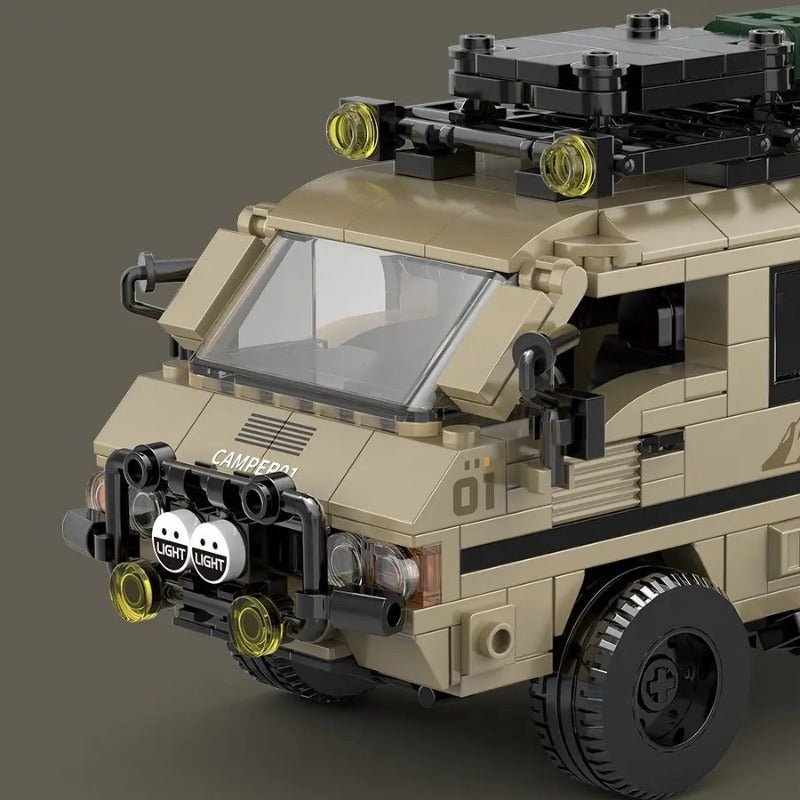 Compact 4x4 Camper Van - Building Blocks Set | Power Brickz