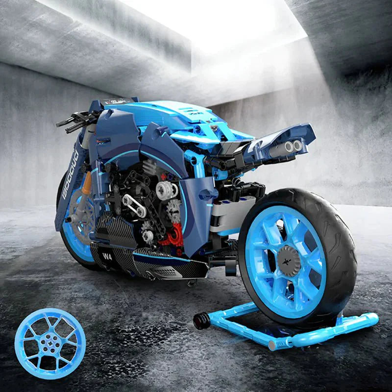 Futuristic Concept Motorcycle - Building Set | Power Brickz