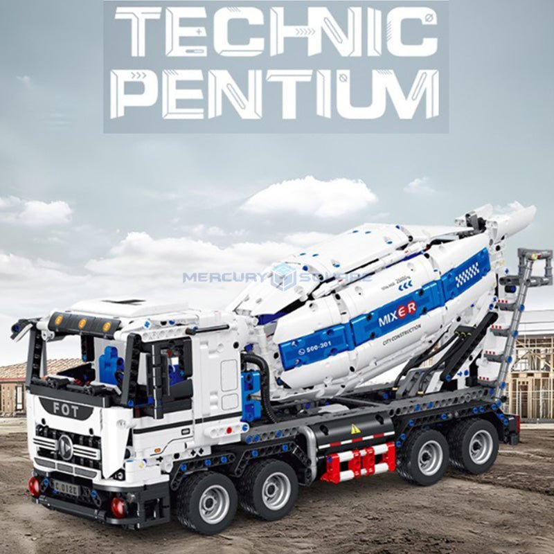 Concrete Mixer Truck - Building Blocks Set | Power Brickz