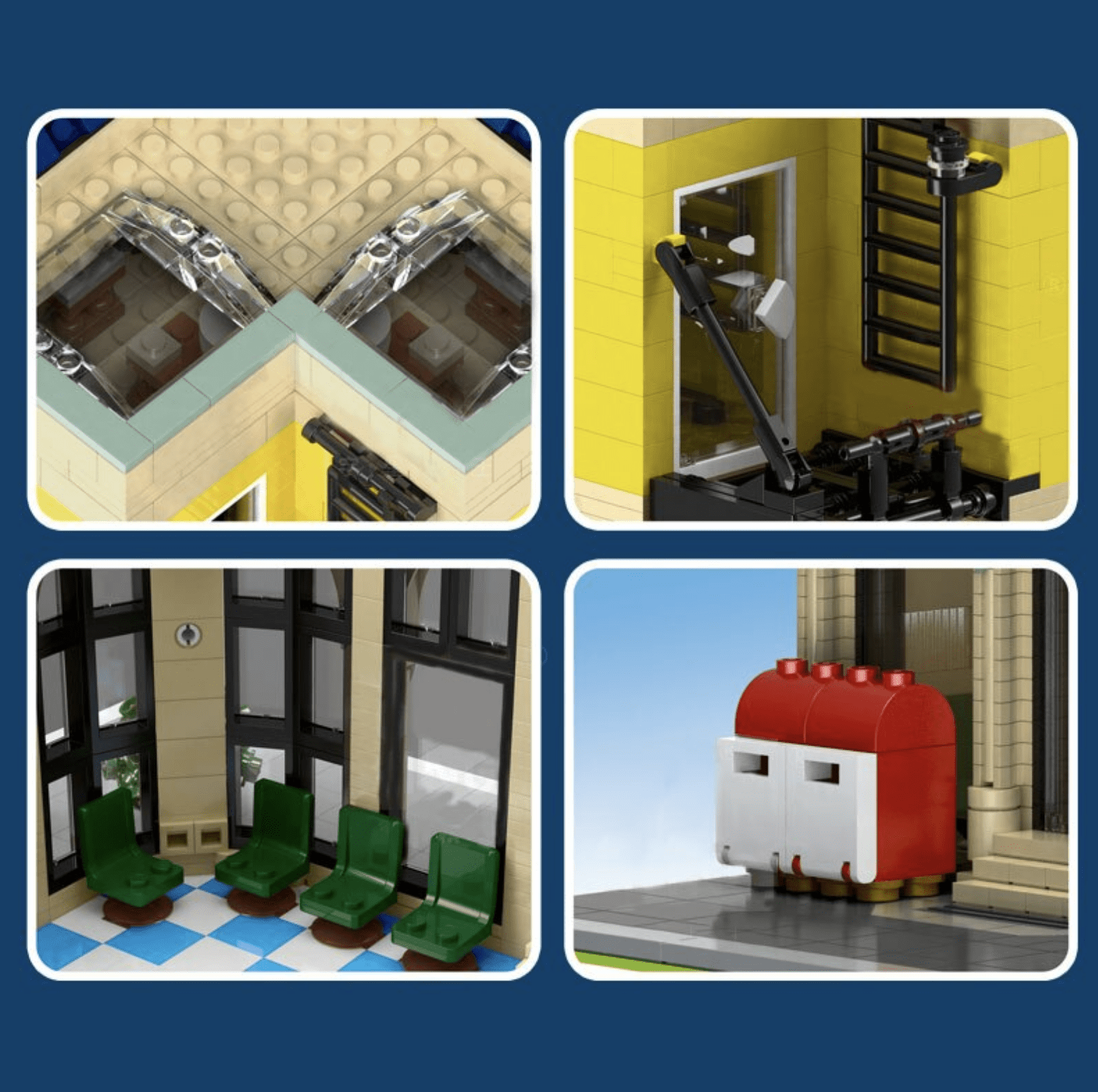 Corner Post Office - Building Set | Power Brickz