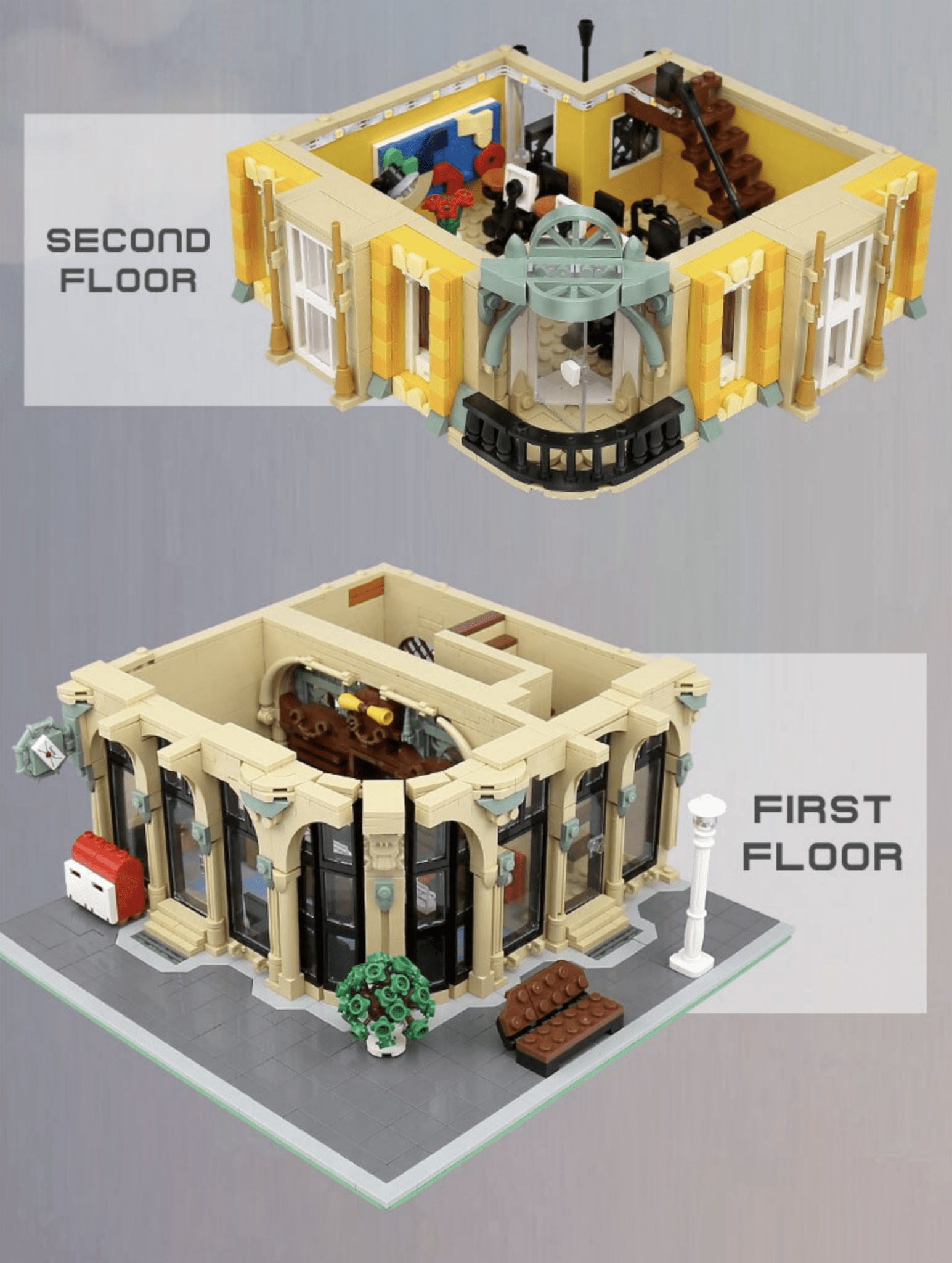 Corner Post Office - Building Set | Power Brickz
