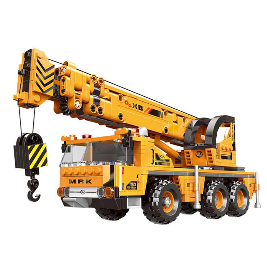 Mobile Crane Truck Model - Building Set | Power Brickz