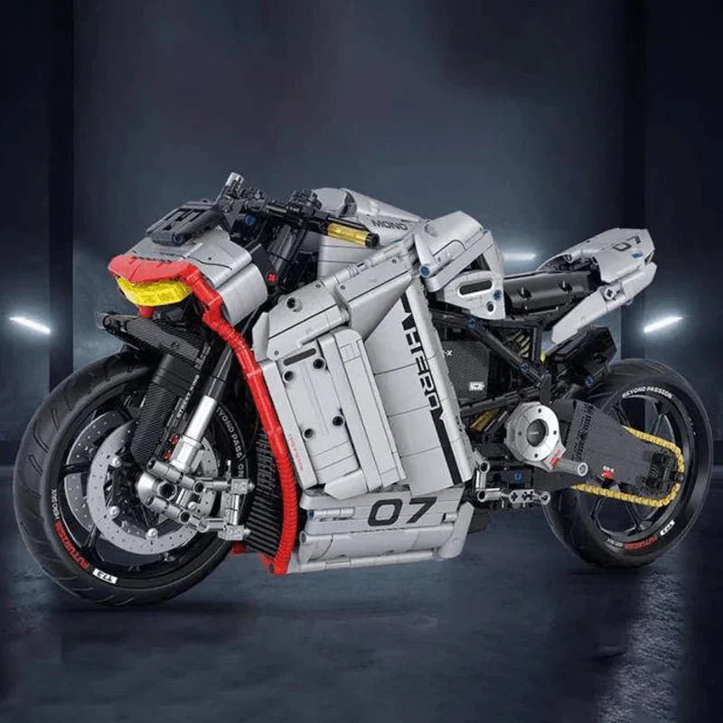 Cyberpunk Street Bike - Building Set | Power Brickz