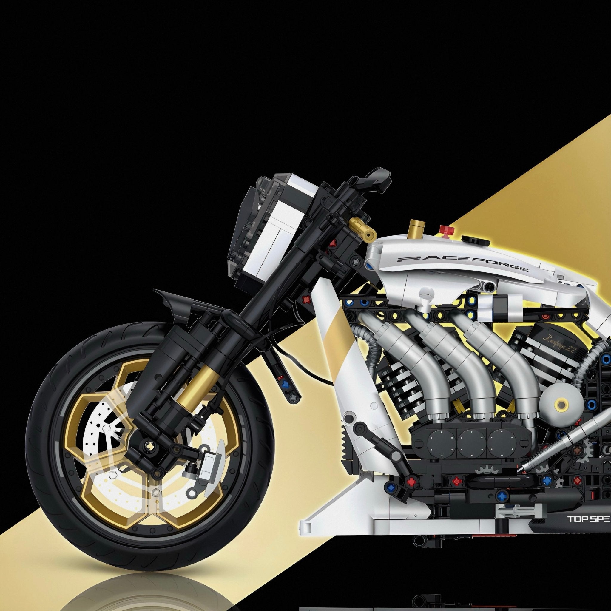 Cyberpunk Custom Chopper - Building Set | Power Brickz