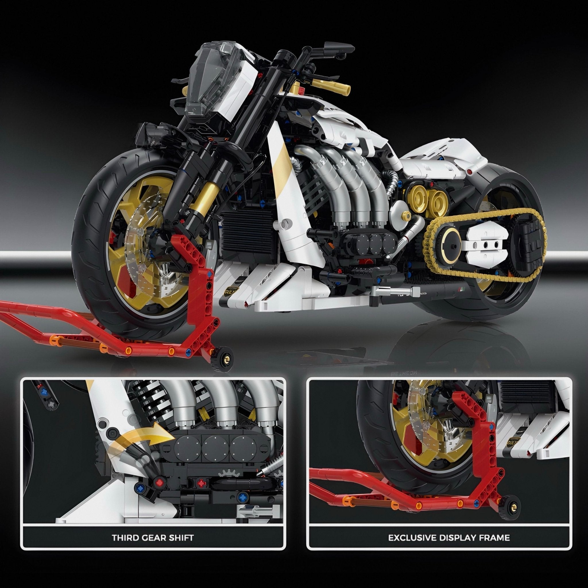 Cyberpunk Custom Chopper - Building Set | Power Brickz