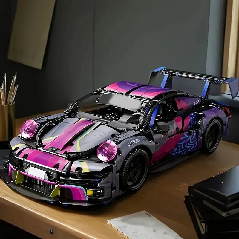 CyberpunkGT Race Coupe - Building Blocks Set | Power Brickz