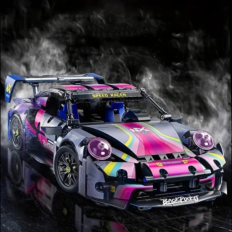 CyberpunkGT Race Coupe - Building Blocks Set | Power Brickz