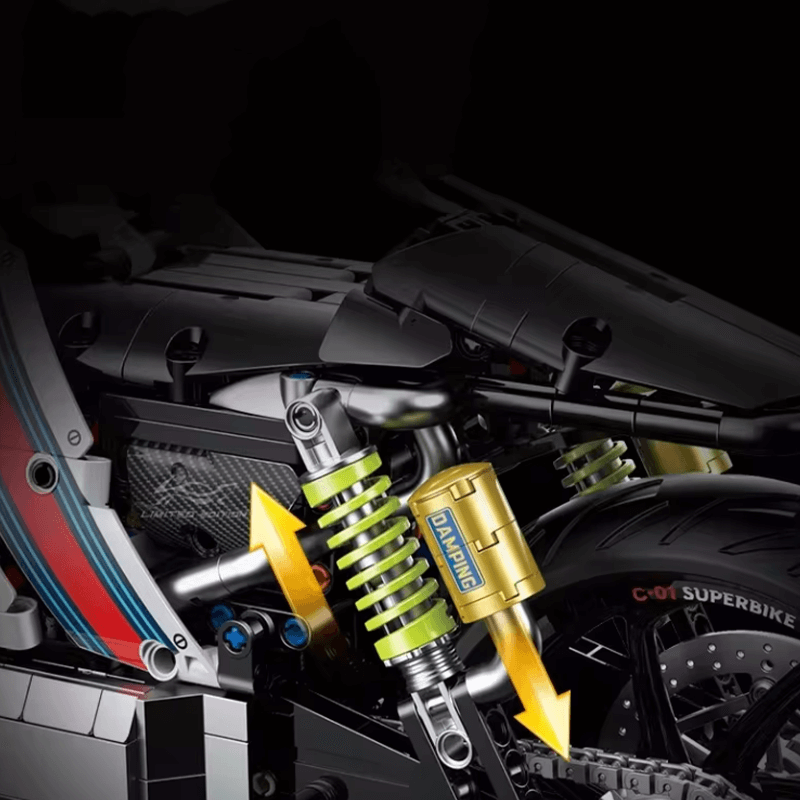 Cyberpunk Mecha Sport Bike - Building Set | Power Brickz