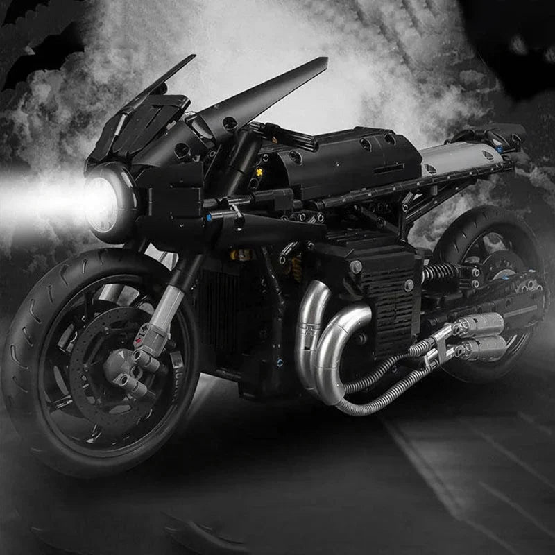 Stealth Shadow Street Bike - Building Set | Power Brickz