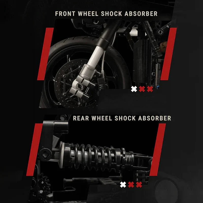 Stealth Shadow Street Bike - Building Set | Power Brickz