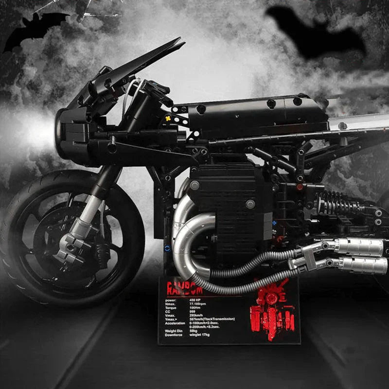 Stealth Shadow Street Bike - Building Set | Power Brickz