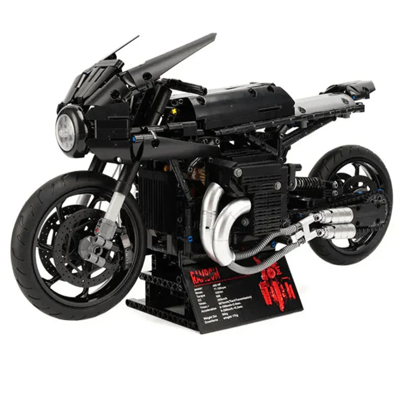 Stealth Shadow Street Bike - Building Set | Power Brickz