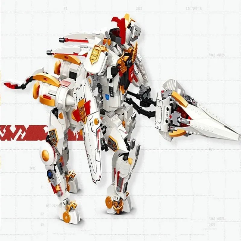 Deformation Silver Wing Cavalary Robot | 1389pcs - Power Brickz