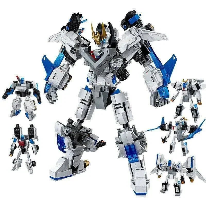 Deformation Wind Blade Mech Robot Building Blocks Set | 901 Pcs