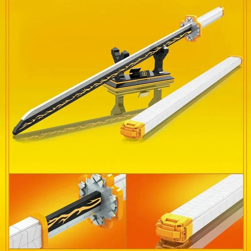 Demon Slayer Zenitsu Katana Sword Bricks Toy | 956pcs - Power Brickz