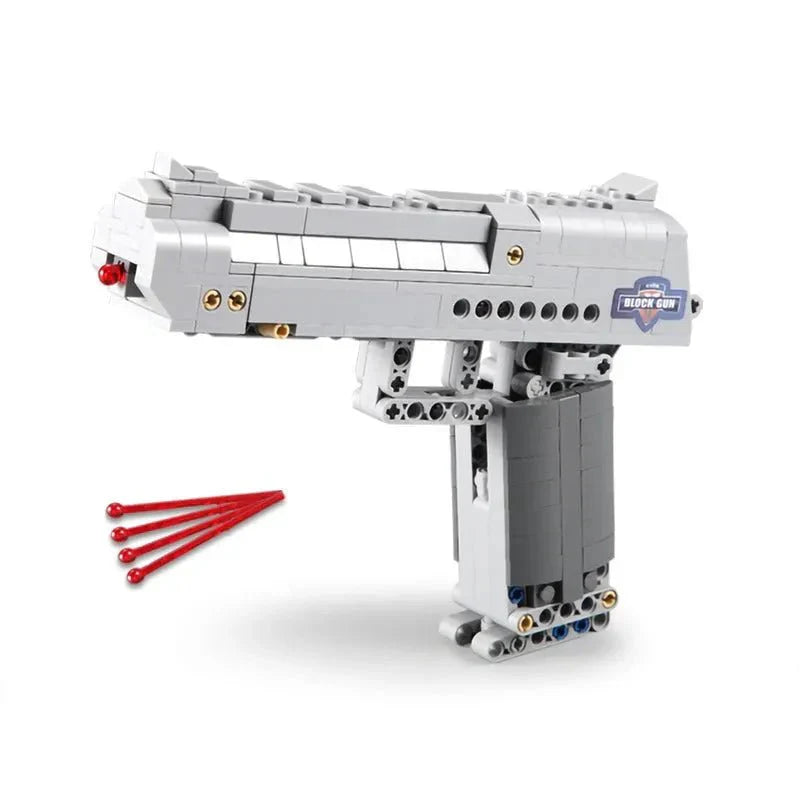 Desert Eagle Pistol Military - Building Set | Power Brickz