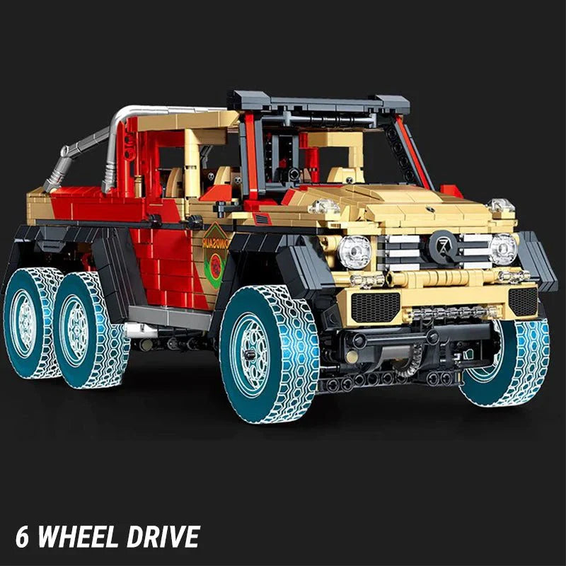 Jurassic Dino Hunter Off-Road Truck - Building Blocks Set | Power Brickz