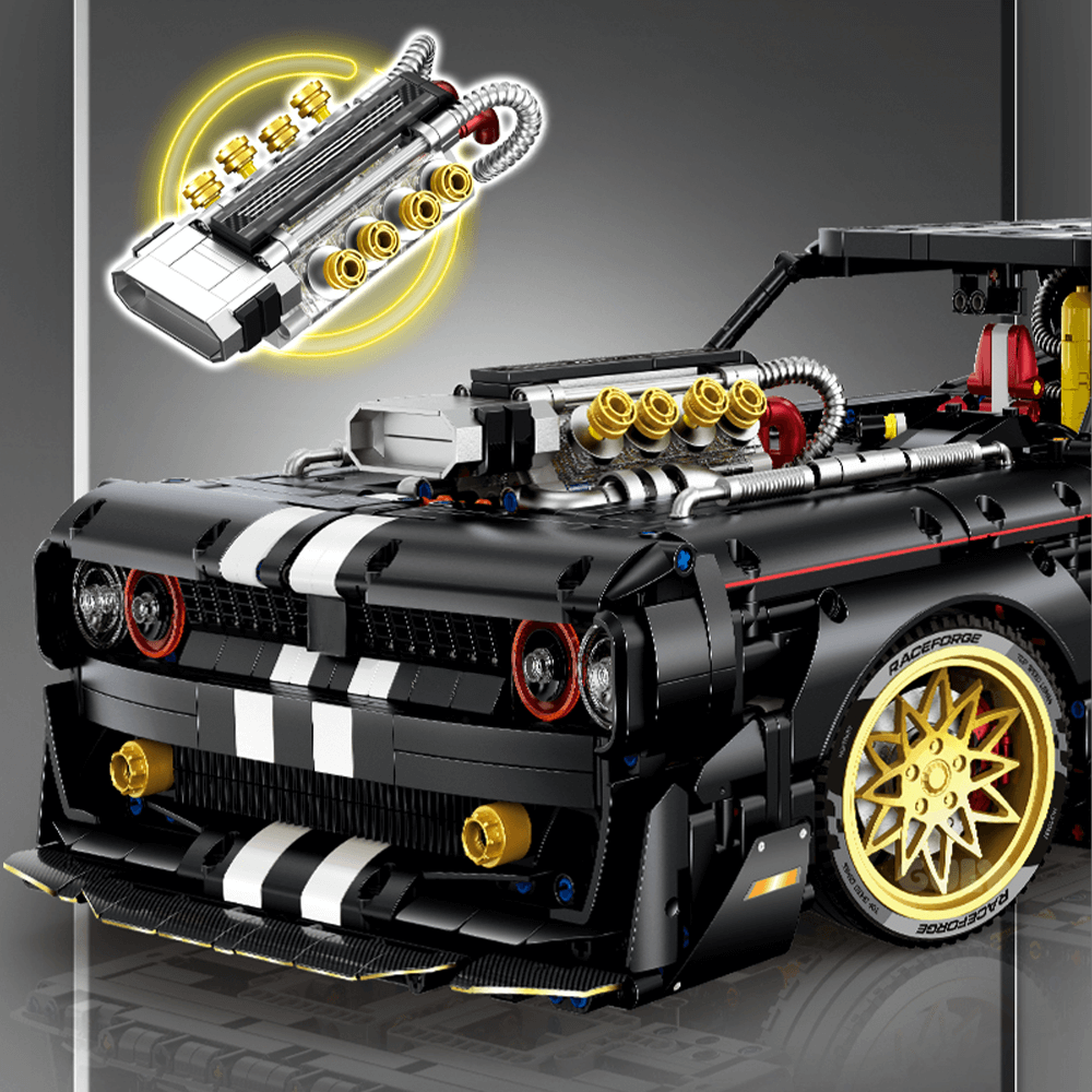 Cyberpunk Muscle Coupe - Building Set | Power Brickz