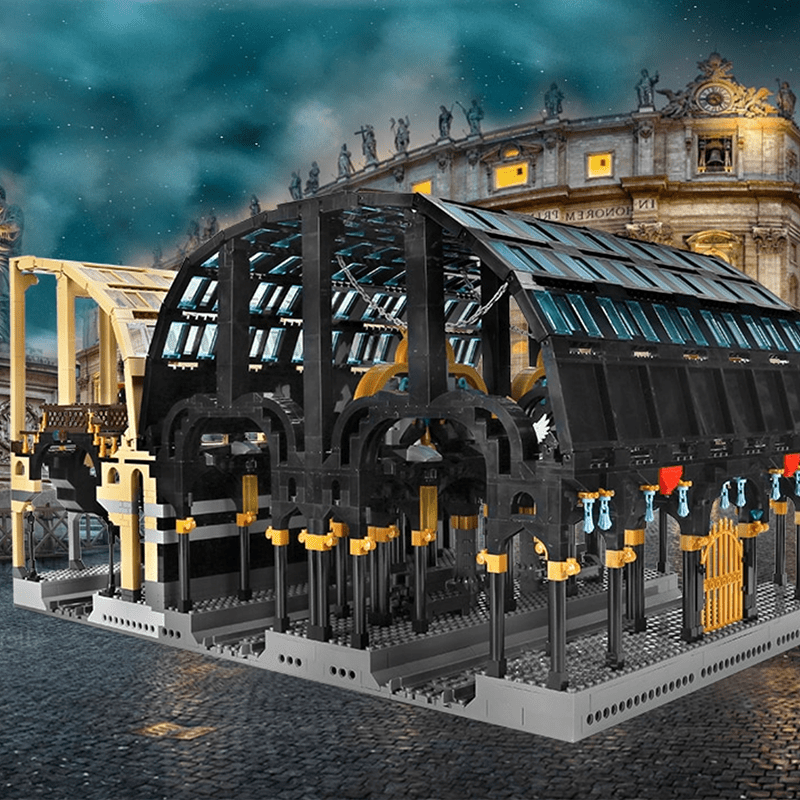 Dual Train Station - Building Set | Power Brickz