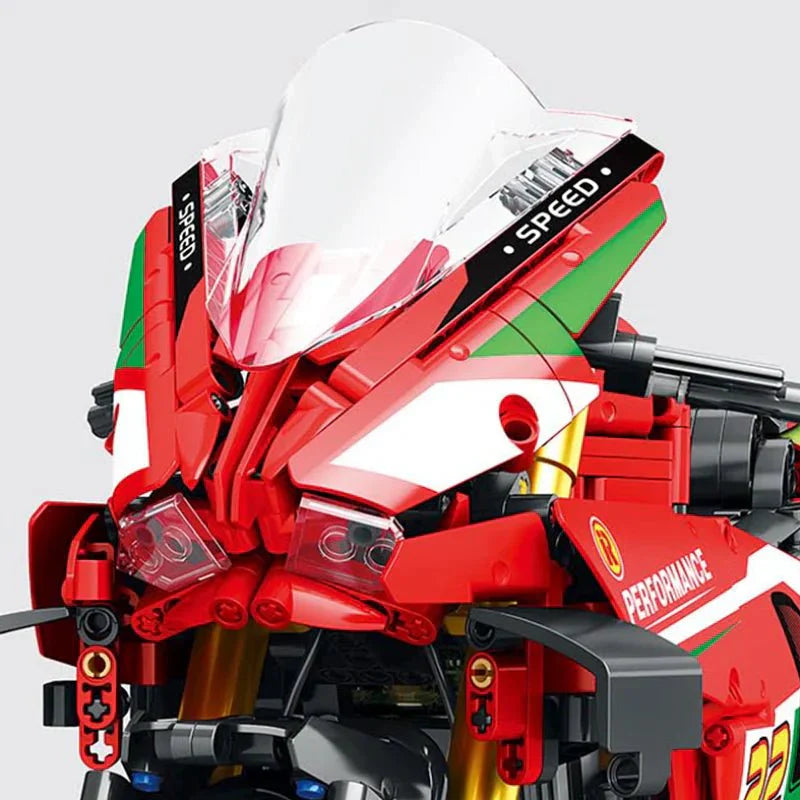 V4 Racing Superbike - Building Set | Power Brickz