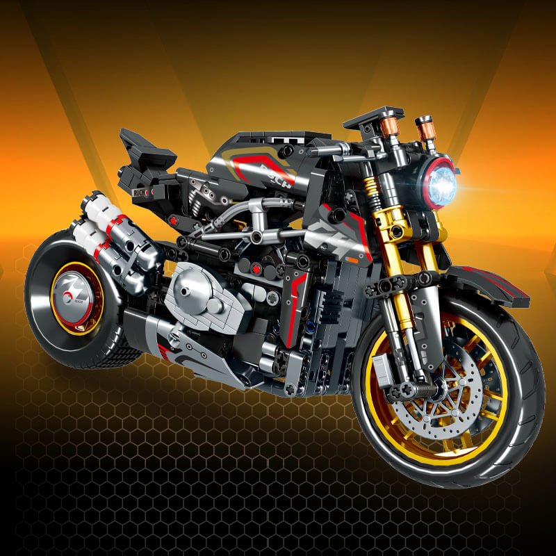 Carbon Naked Streetfighter - Building Set | Power Brickz