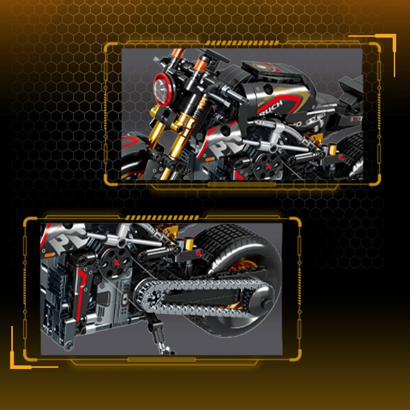 Carbon Naked Streetfighter - Building Set | Power Brickz