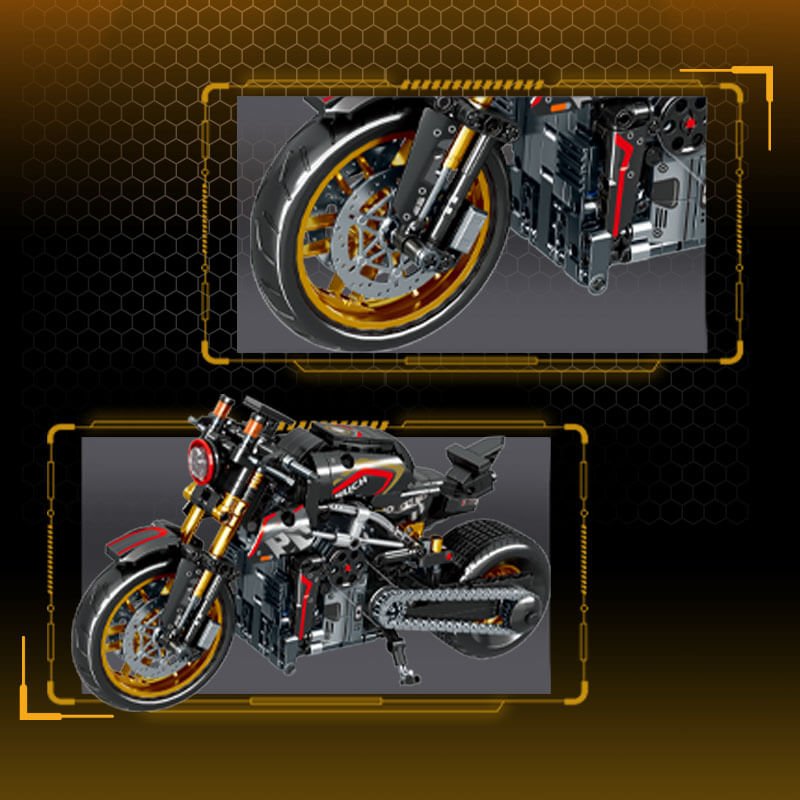 Carbon Naked Streetfighter - Building Set | Power Brickz