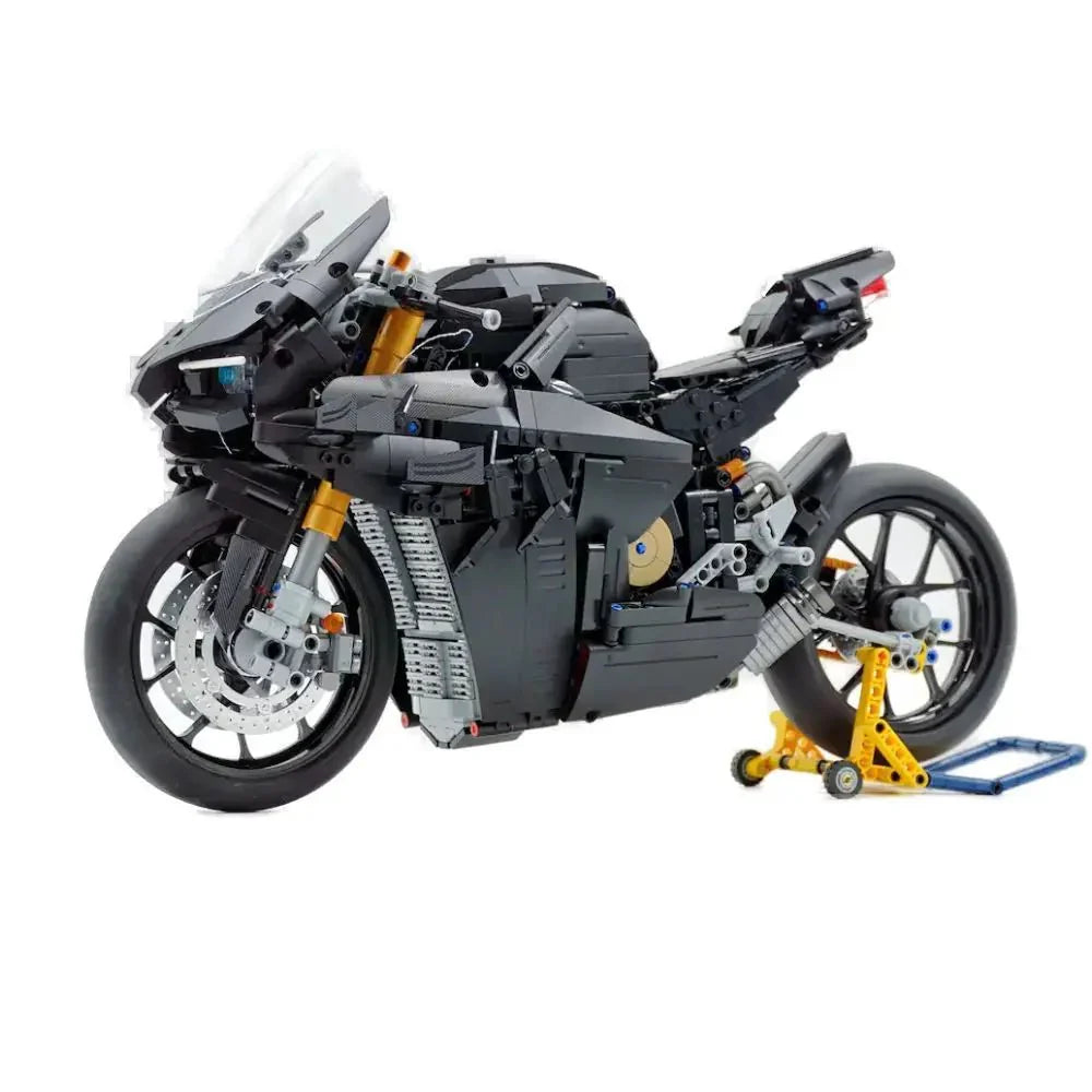High-Performance Superbike Concept – Black - Building Set | Power Brickz