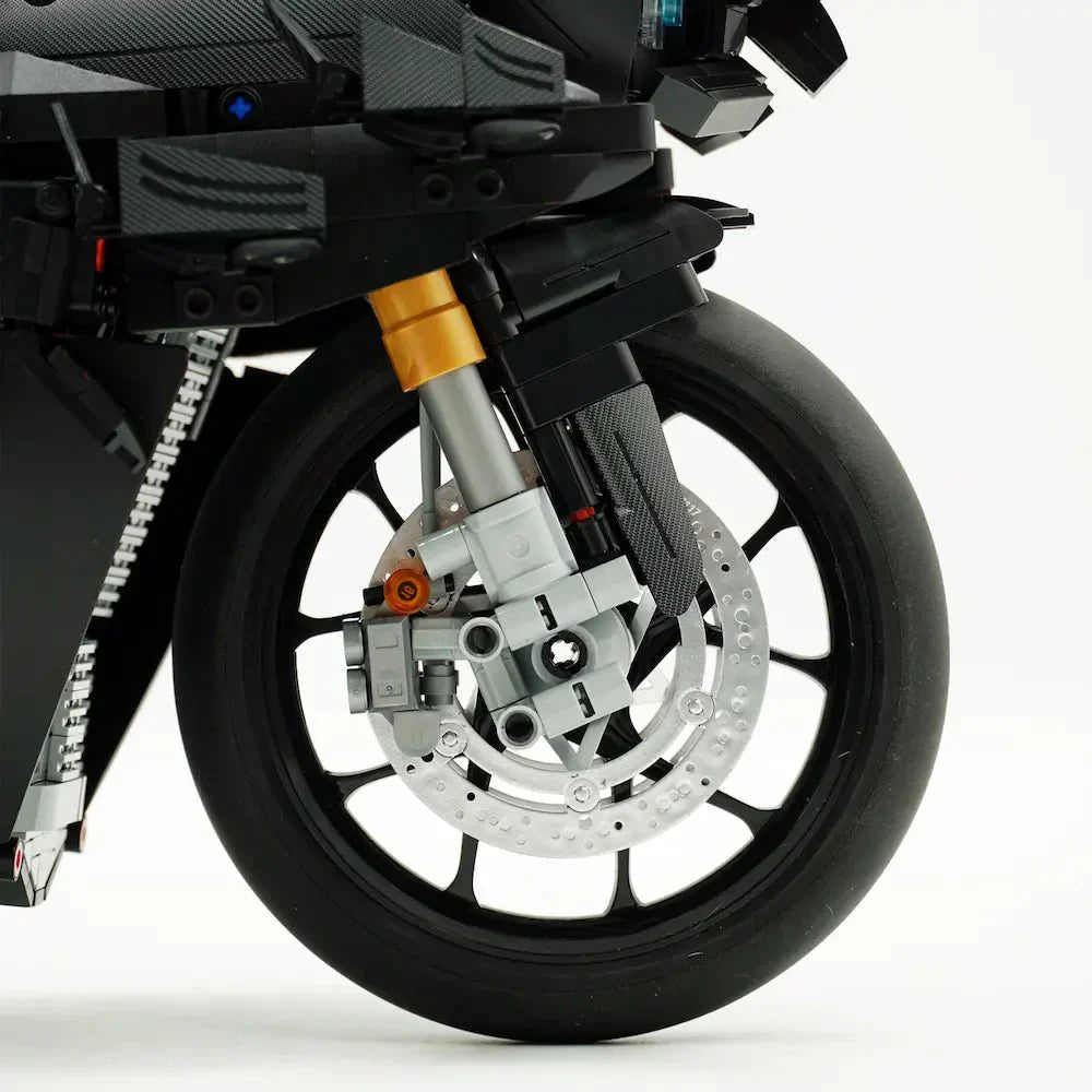 High-Performance Superbike Concept – Black - Building Set | Power Brickz