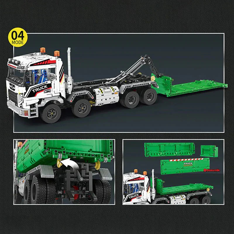 Dump Truck with Trailer - Building Blocks Set | Power Brickz