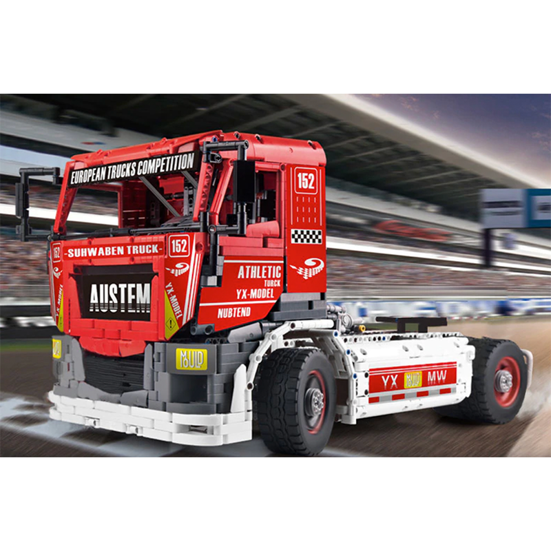 Race Truck Remote Control - Building Blocks Set | Power Brickz