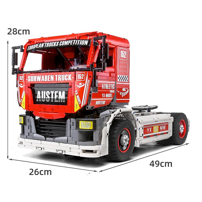 Race Truck Remote Control - Building Blocks Set | Power Brickz