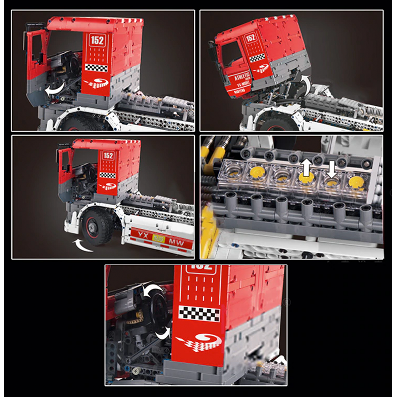 Race Truck Remote Control - Building Blocks Set | Power Brickz