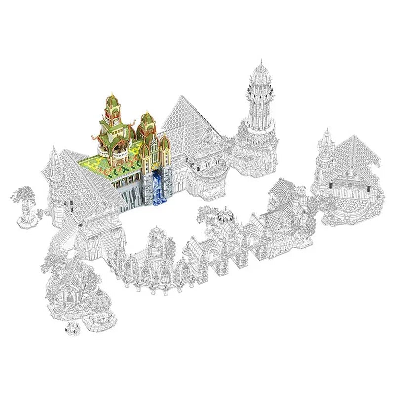 Elven Mountain Sanctuary | 37897pcs - Power Brickz