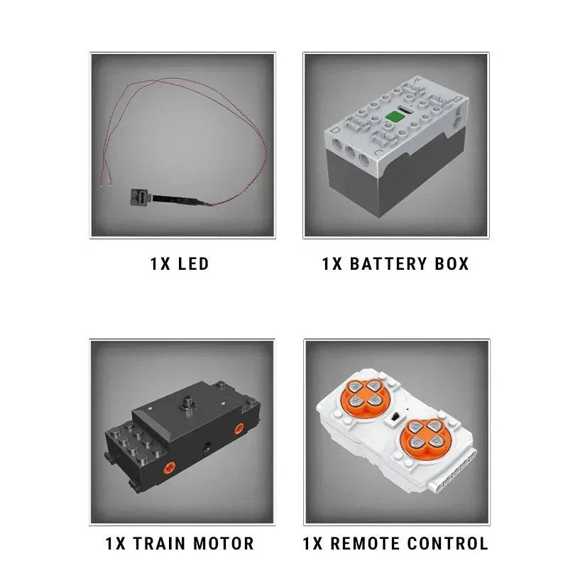 EMD F7 Locomotive | 1540pcs - Power Brickz