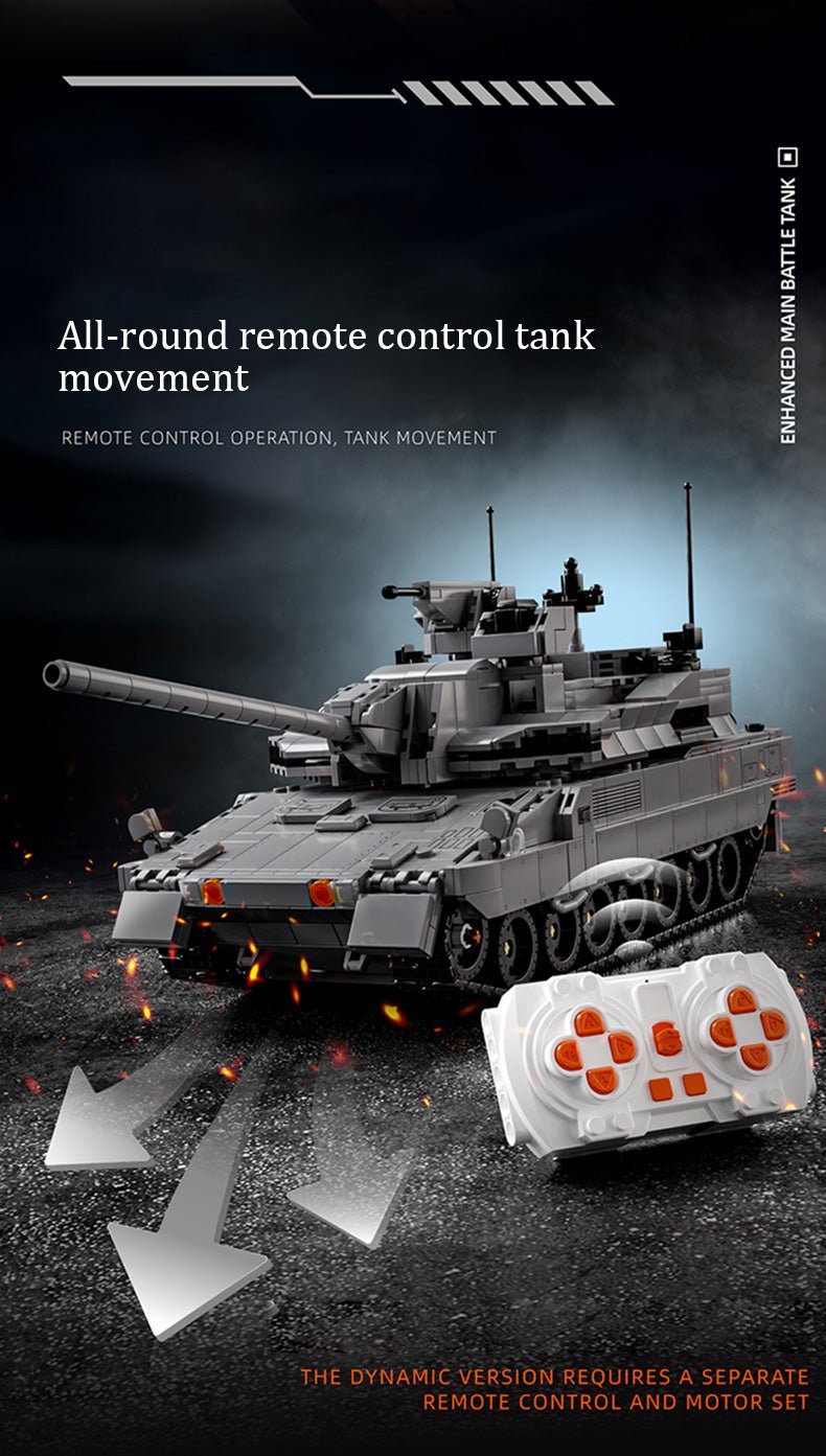 Enhanced Main Battle Tank - Building Set | Power Brickz
