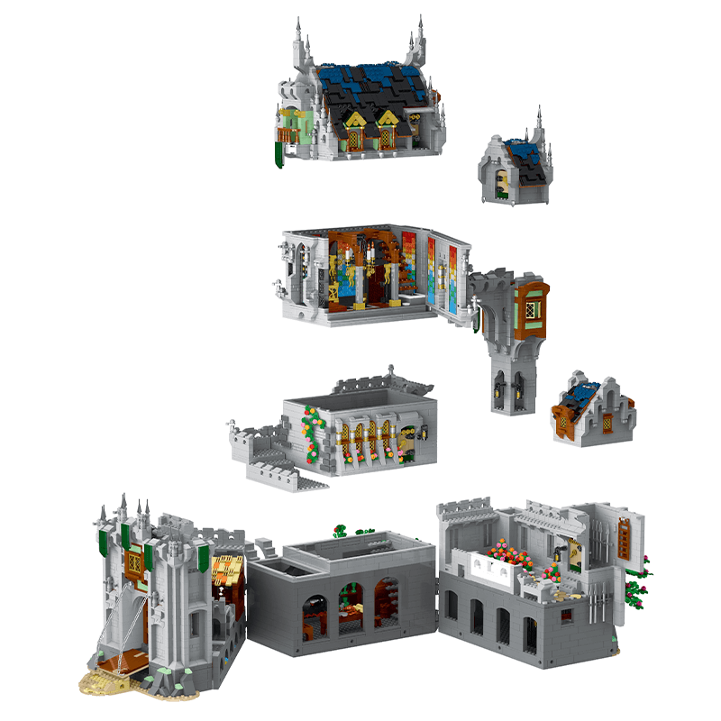 European Medieval Castle - Building Set | Power Brickz