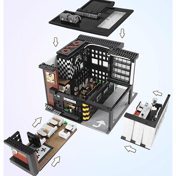 European Modern Cafe - Building Set | Power Brickz