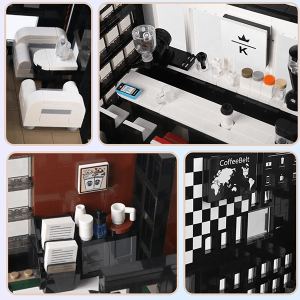 European Modern Cafe - Building Set | Power Brickz