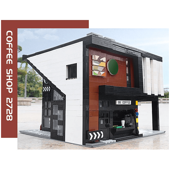 European Modern Cafe - Building Set | Power Brickz