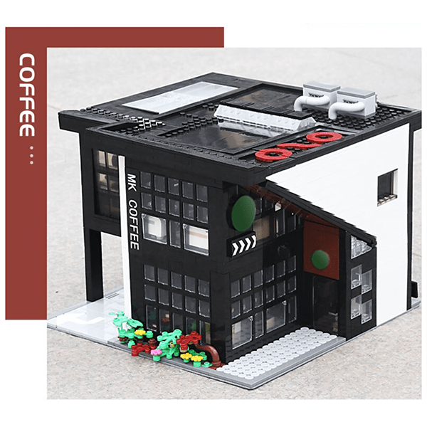 European Modern Cafe - Building Set | Power Brickz