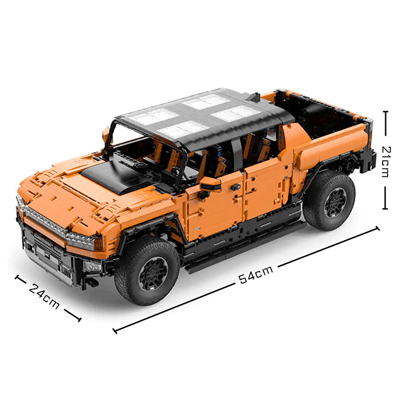 EV H2 Pickup RC - Building Blocks Set | Power Brickz
