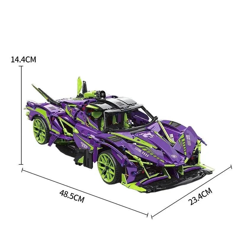 EVO Track Hypercar - Building Blocks Set | Power Brickz