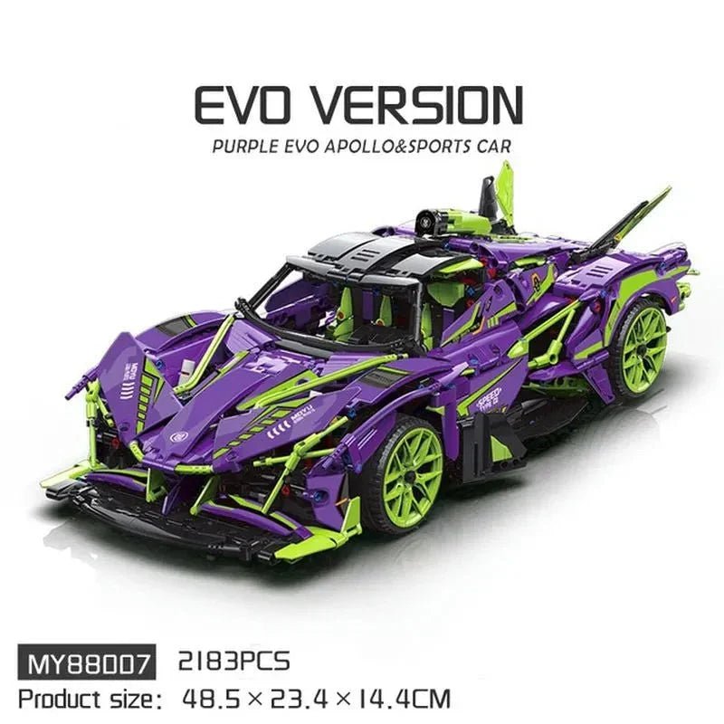 EVO Track Hypercar - Building Blocks Set | Power Brickz