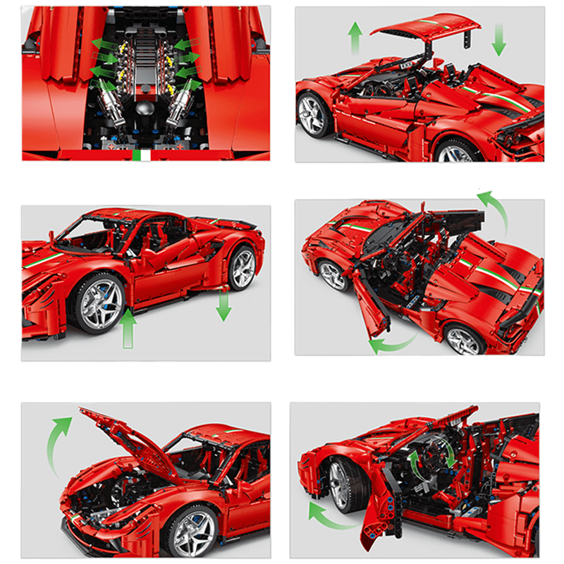 Italian F8 Spider - Building Blocks Set | Power Brickz